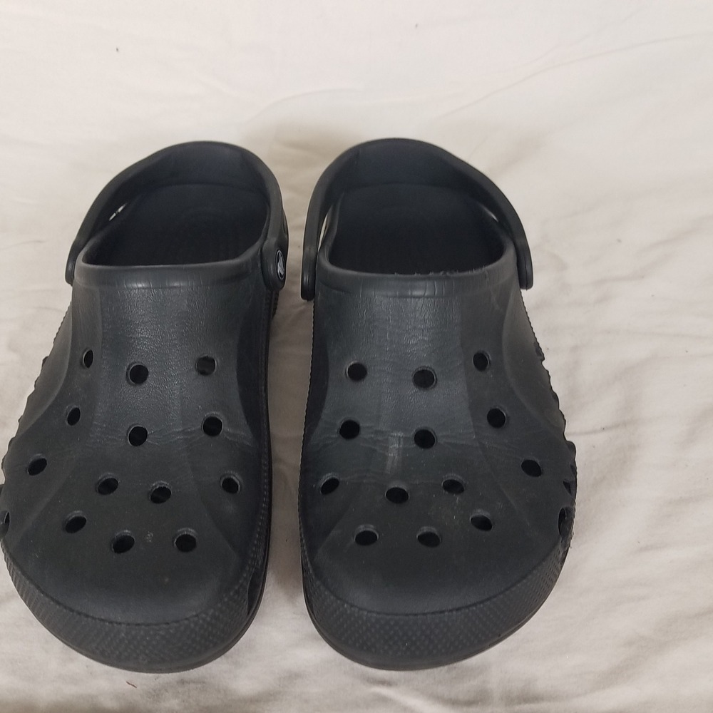 Crocs‎ Classic Clog Mens 8 Womens 10 Black Excellent Slip On Ventilated Shoes